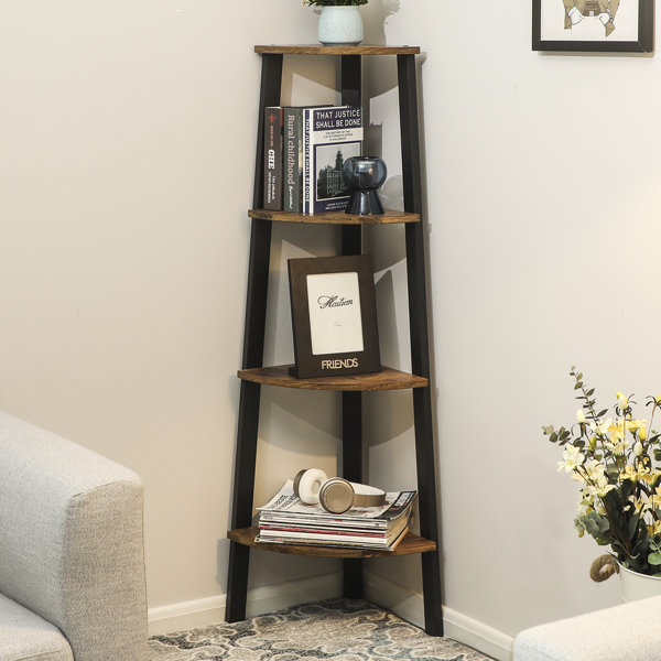 Gracie Oaks Drumm Corner Bookcase & Reviews Wayfair